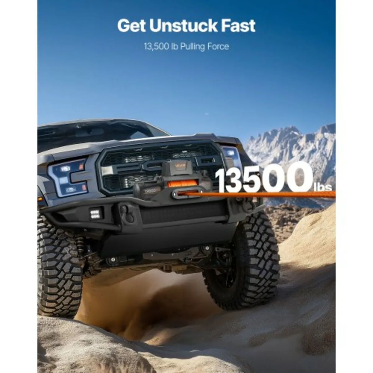 Electric Winch, 6100 kg Load Capacity, 12V DC Truc - Image 4