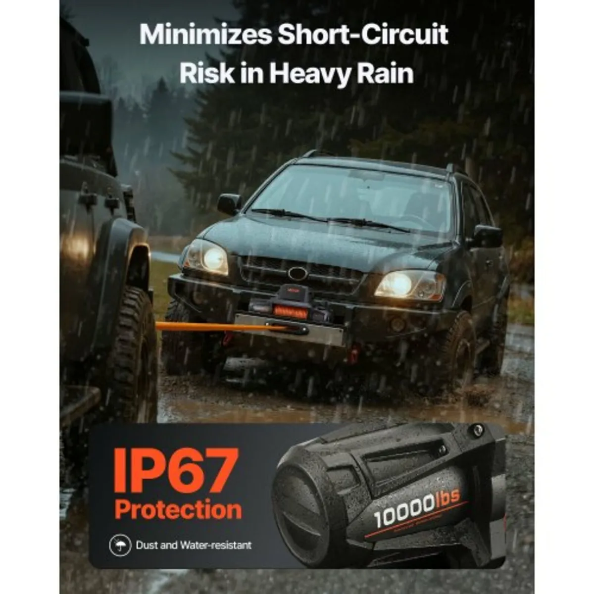 Electric Winch, 4500 kg Load Capacity, 12V DC Truc - Image 4