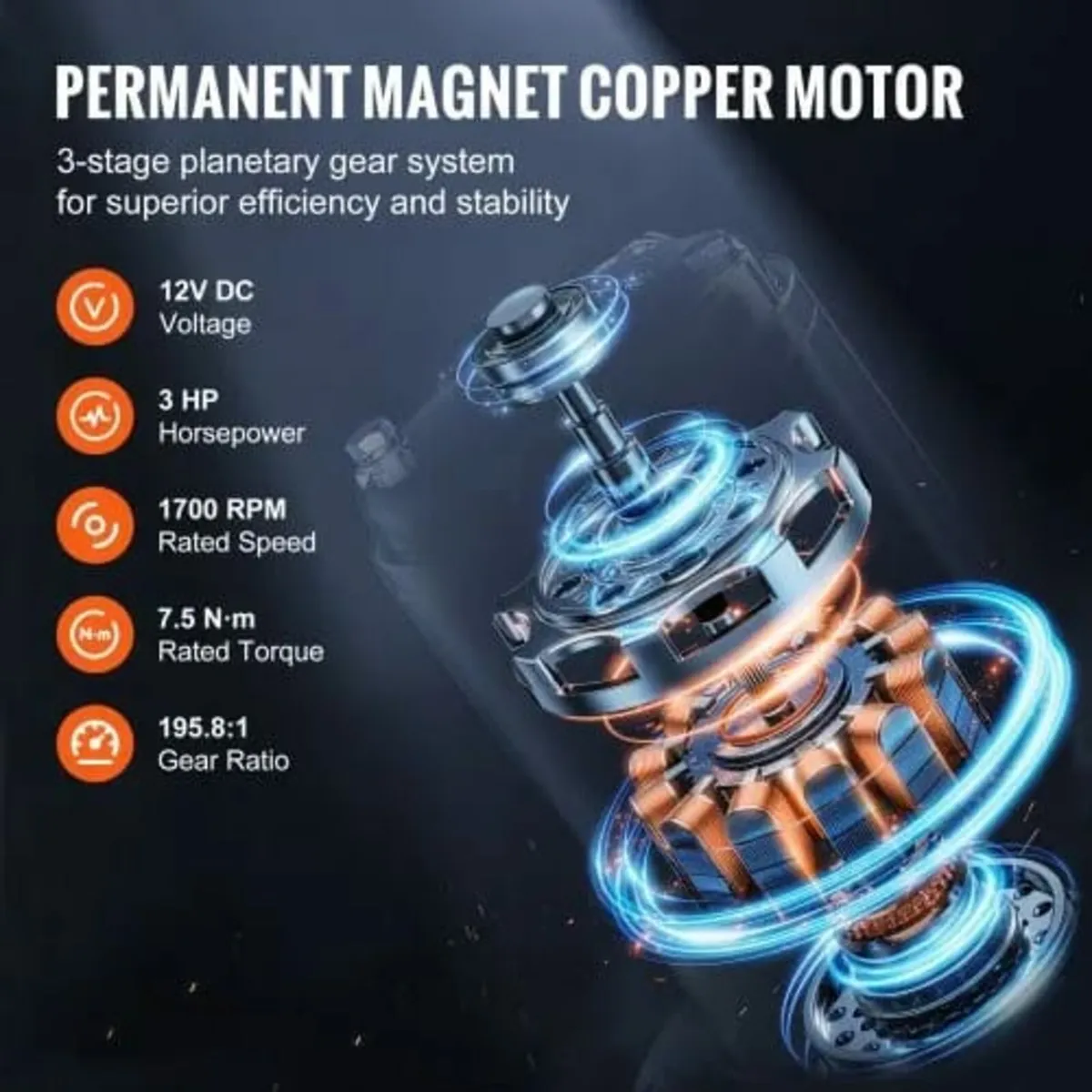 Electric Winch Truck 4535.9 kg Synthetic Rope Wate - Image 2