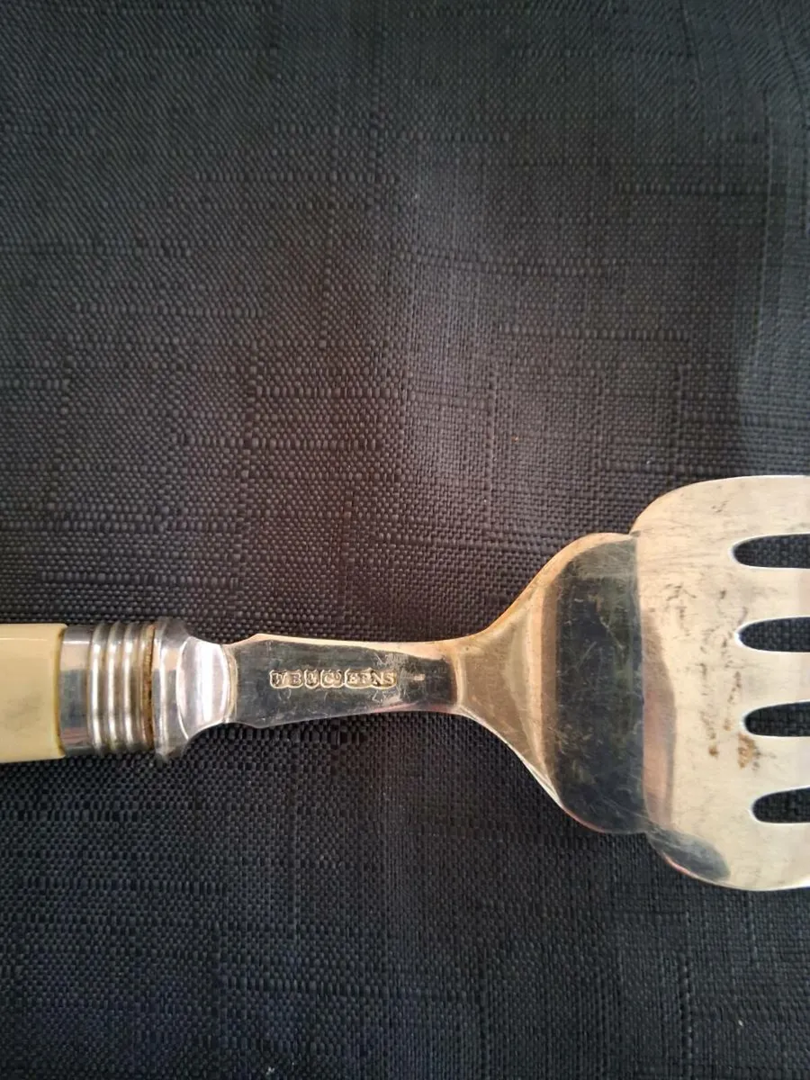 Silver Plated Fish Fork - Image 2