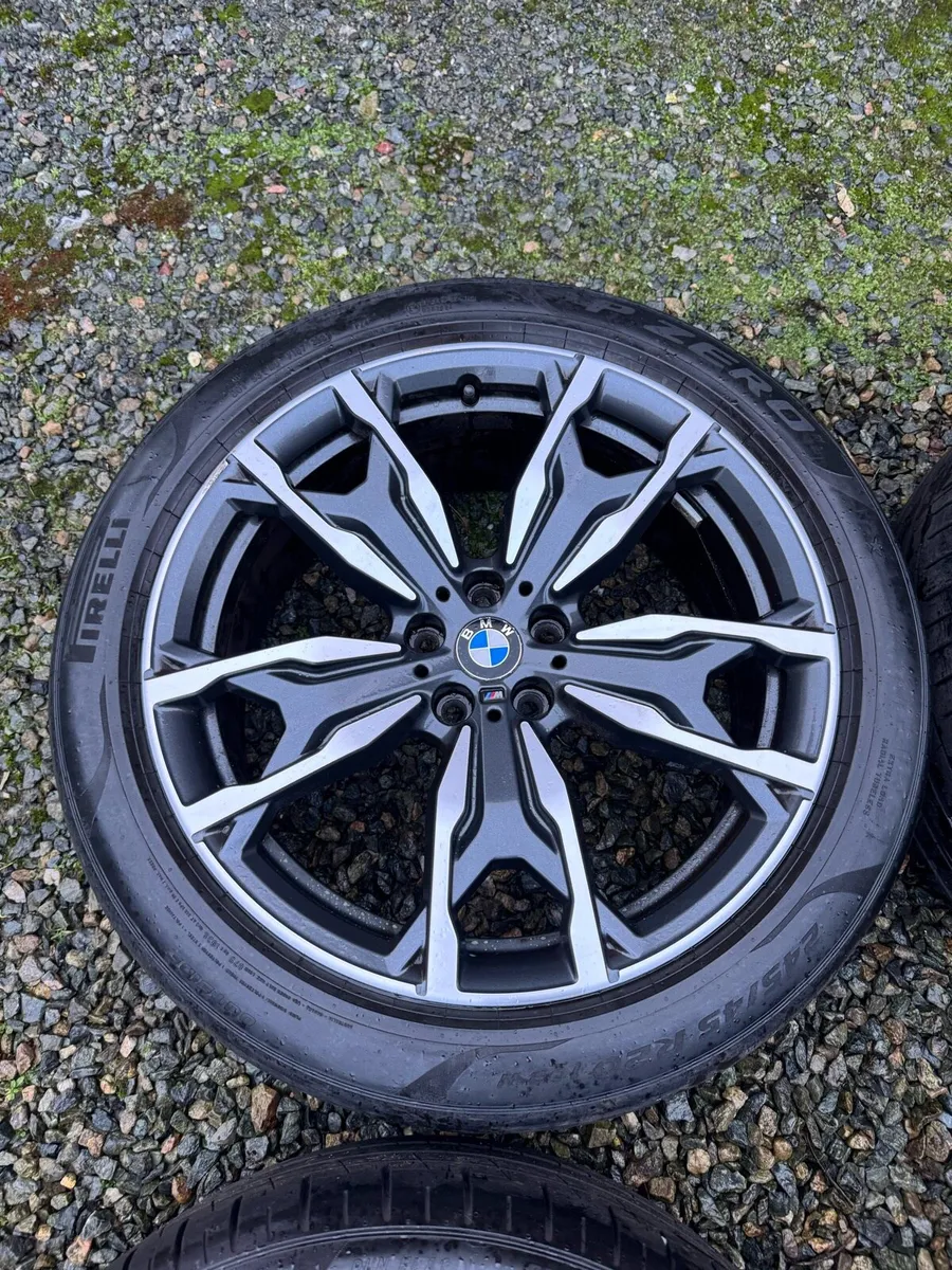 20’ GENUINE BMW X4 ALLOY WHEELS & TYRES 787M - Image 2