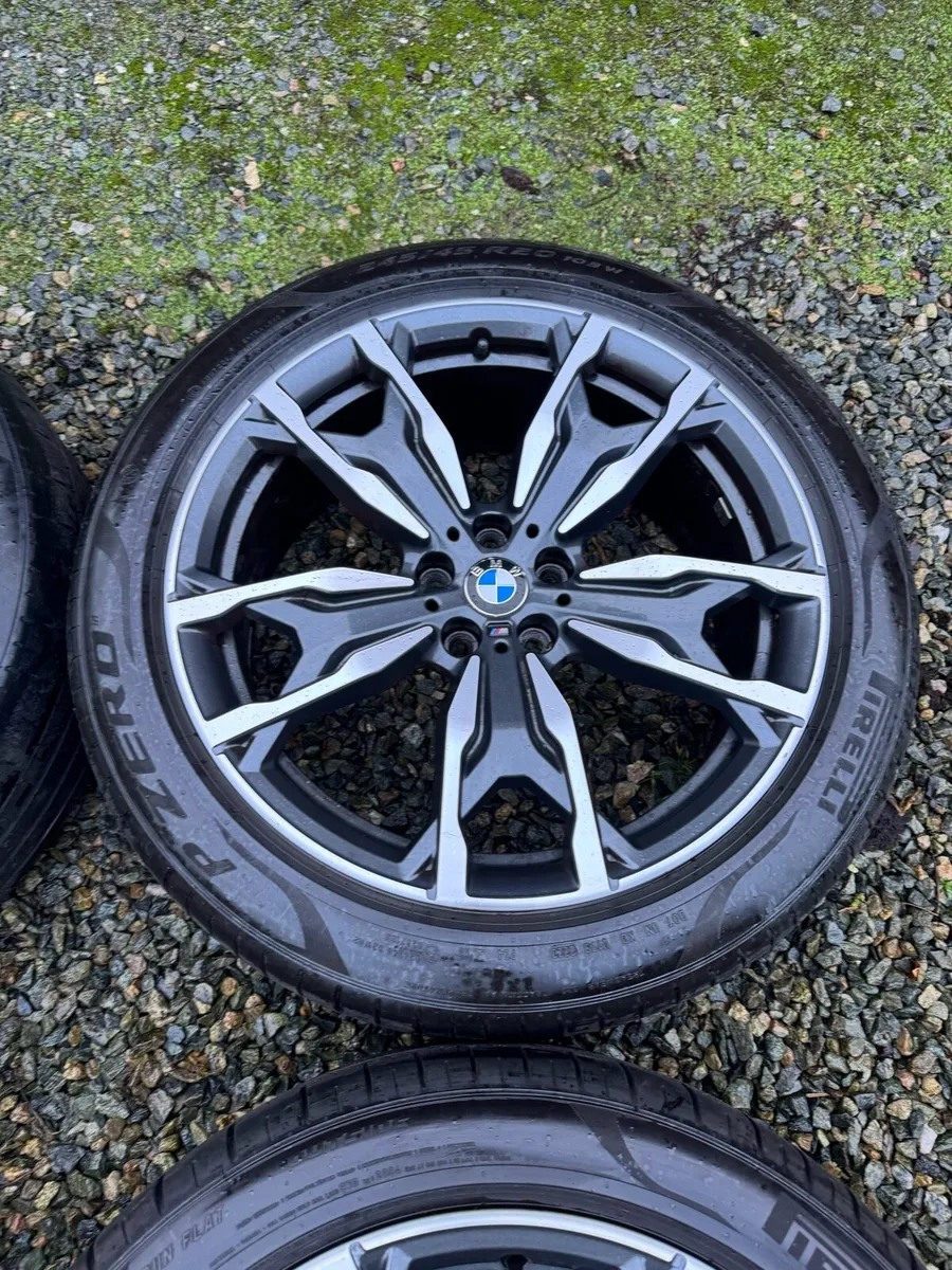 20’ GENUINE BMW X4 ALLOY WHEELS & TYRES 787M - Image 3