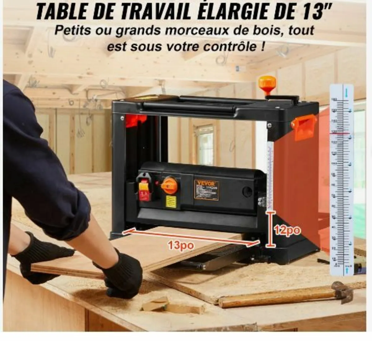 Thickness Planer, Two Speed, 33 cm - Image 2