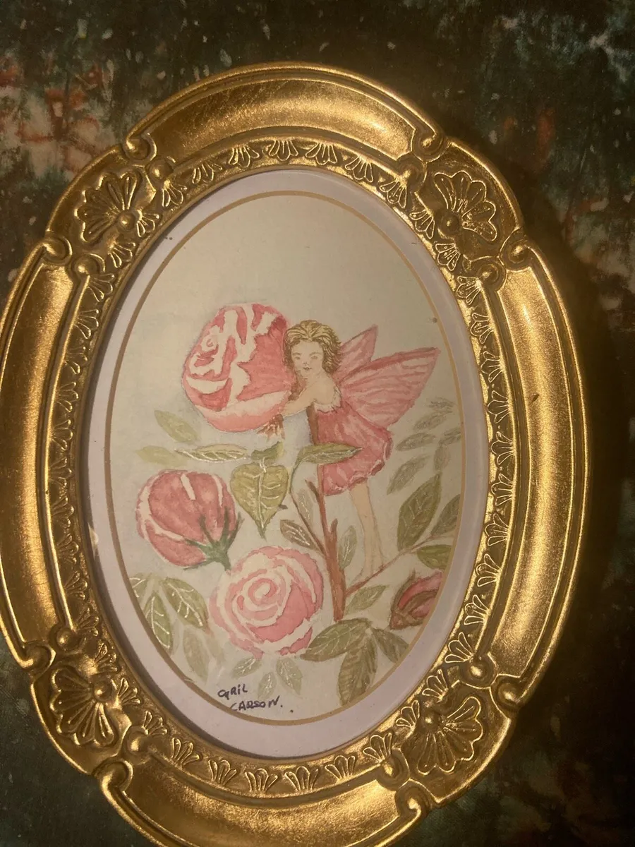 Pair watercolour paintings framed free postage - Image 3