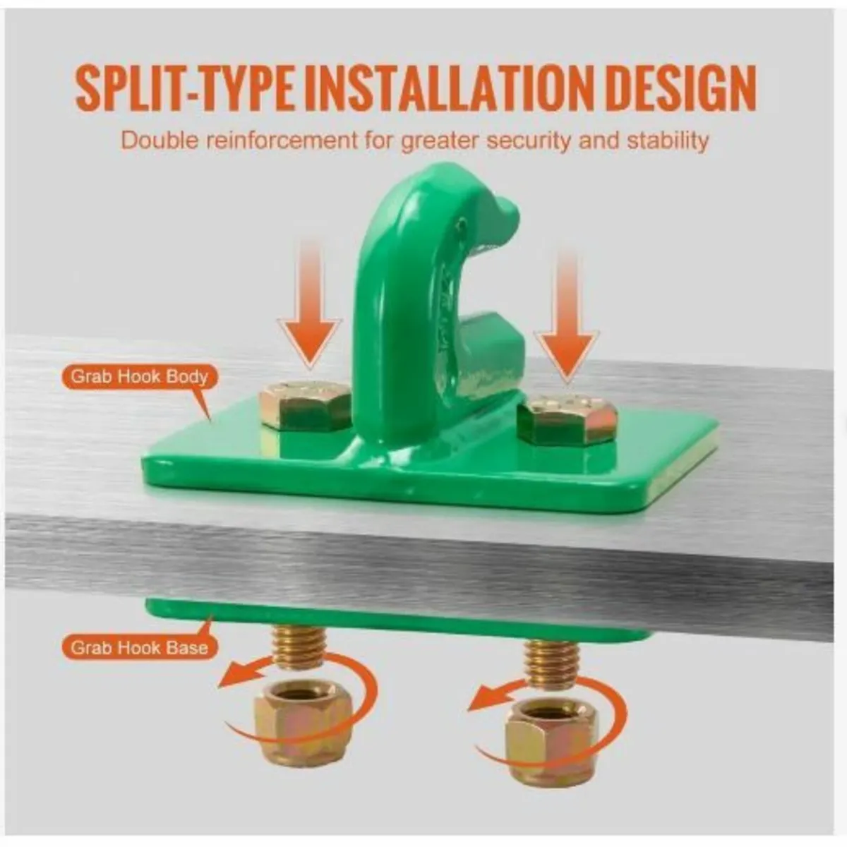 3/8" Tractor Bucket Hooks Grade 70 Forged Steel - Image 2