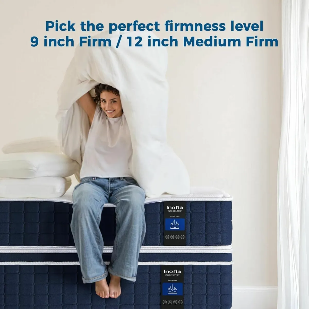 King Mattress 5FT 9 Inch Memory Foam Pocket - Image 3
