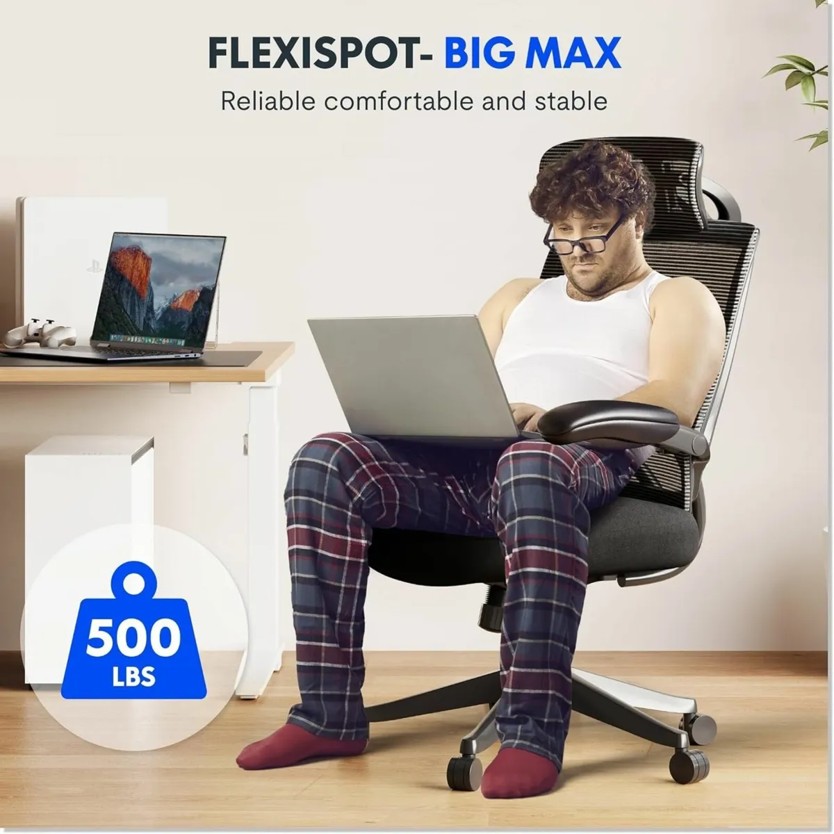 BIG MAX Ergonomic Office Chair 227KG for Heavy - Image 3
