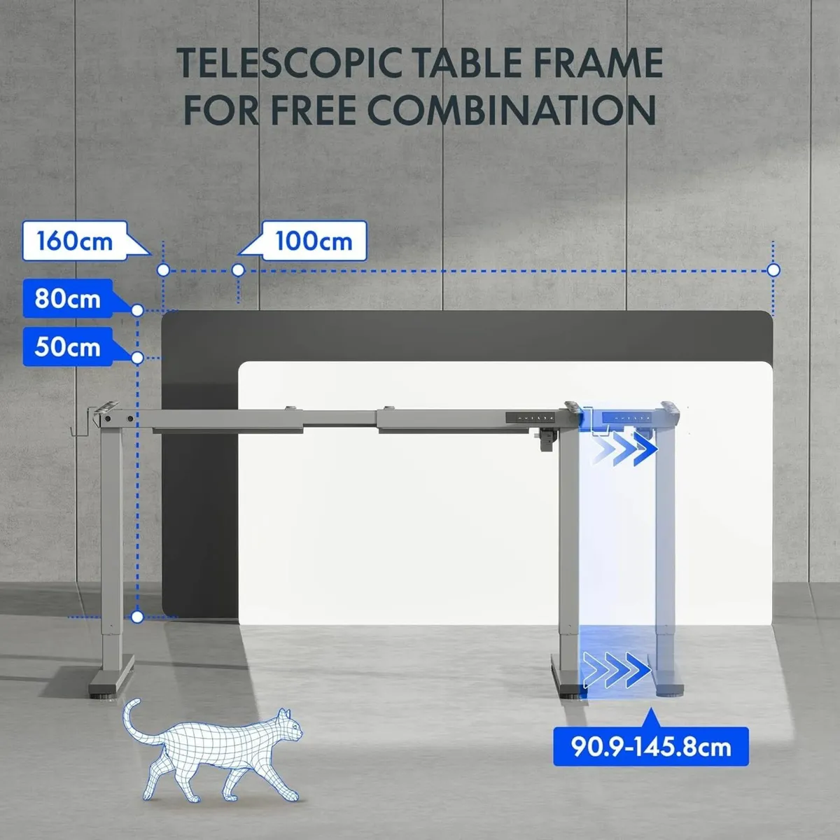 Electric Standing Desk Height Adjustable Sit - Image 4
