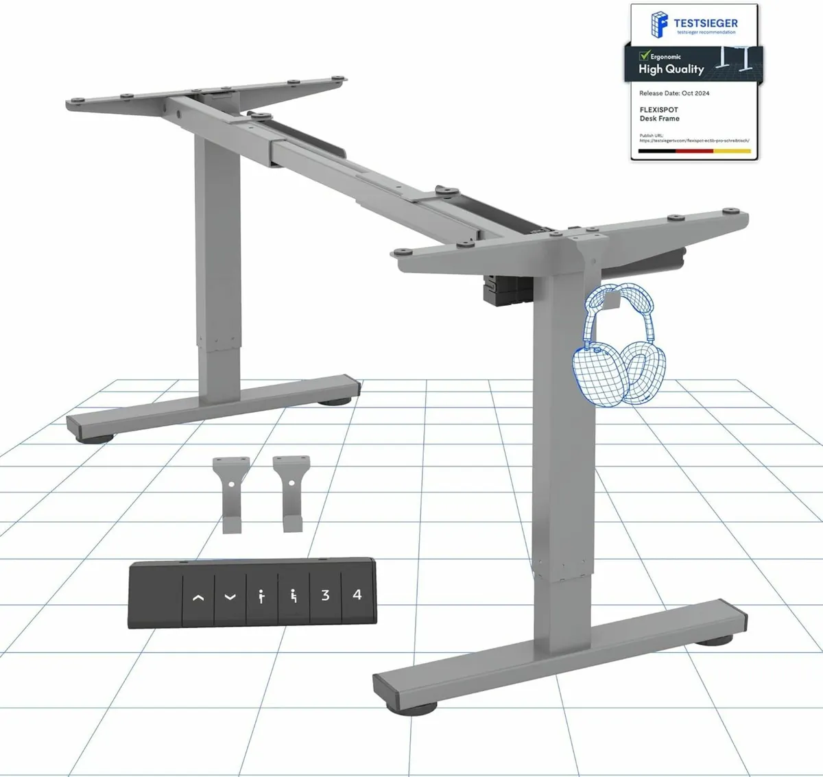 Electric Standing Desk Height Adjustable Sit - Image 1