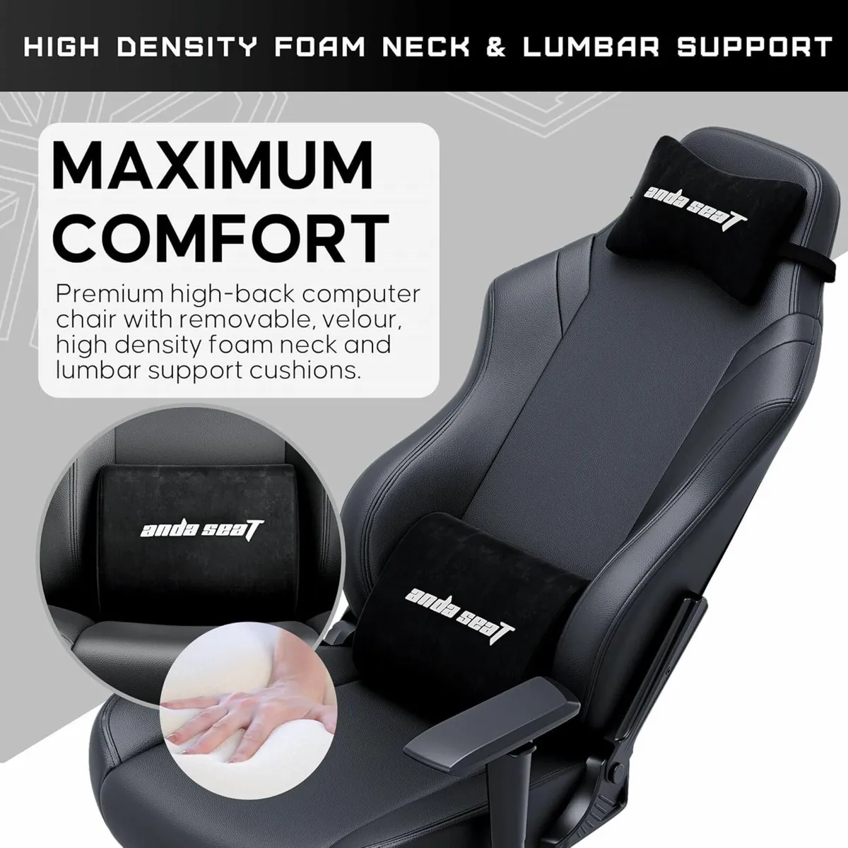 Luna Large Gaming Chair for Adults - Ergonomic - Image 3