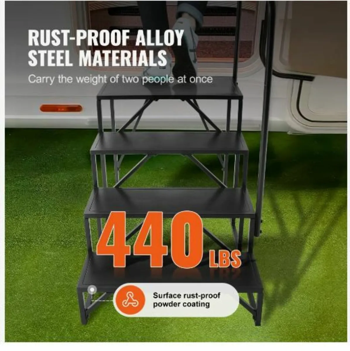 RV Steps, 4-Step RV Stairs - Image 4