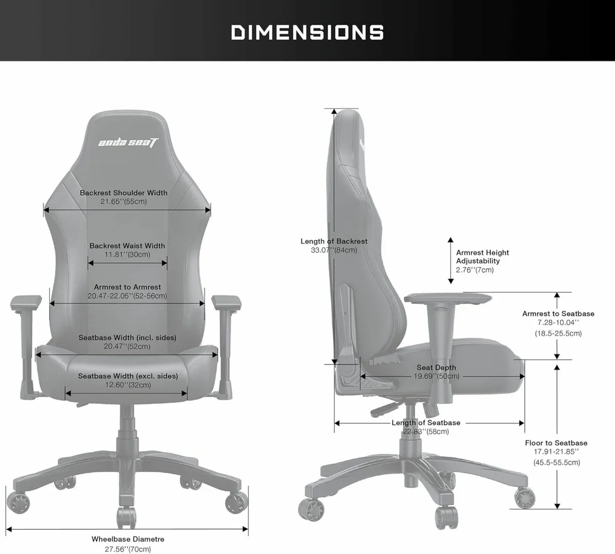 Luna Large Gaming Chair for Adults - Ergonomic - Image 2