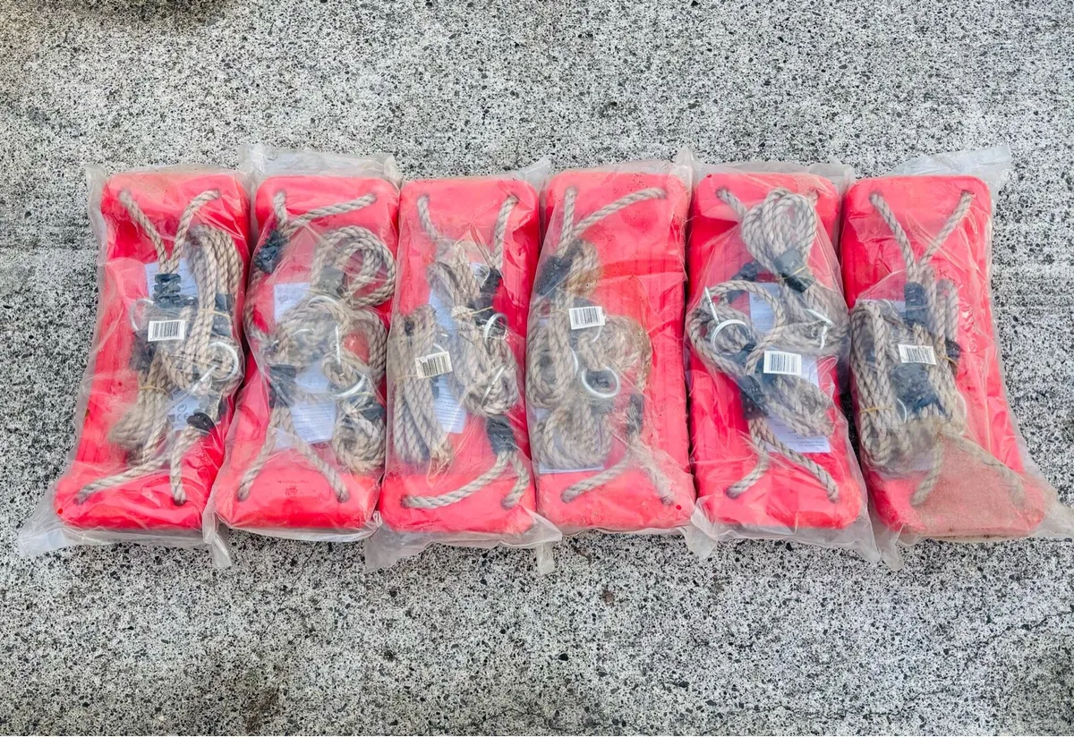 Kids climbing frame swings