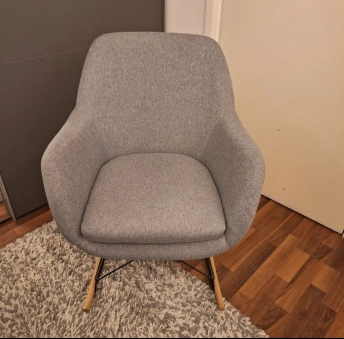 Modern Grey Rocking Chair – Great Condition - Image 1