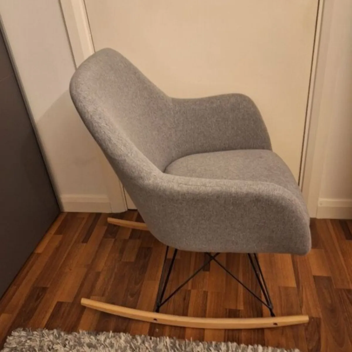 Modern Grey Rocking Chair – Great Condition - Image 3