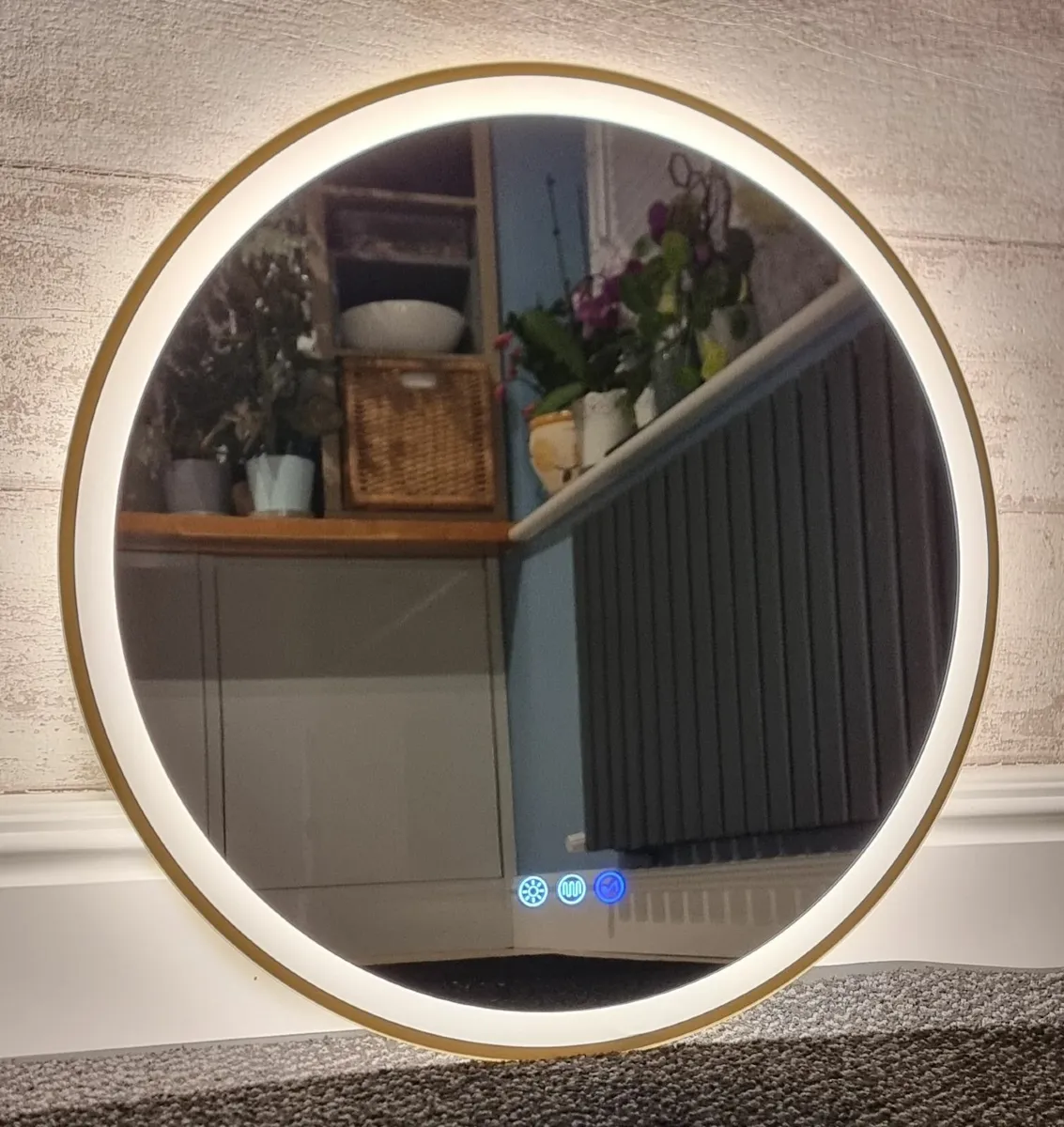 LED Bathroom Mirror Bluetooth Speakers - Image 1