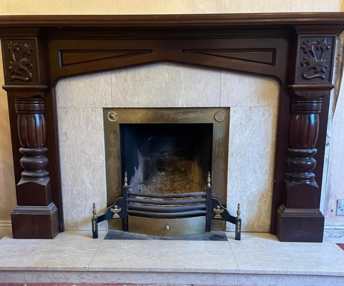 Mahogany Fireplace - Image 1