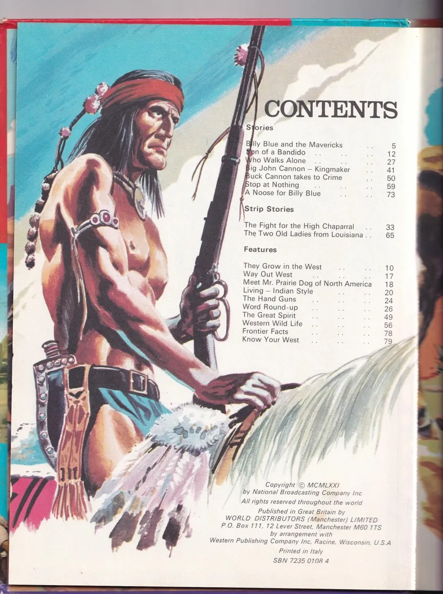 THE HIGH CHAPARRAL ANNUAL 1972 WORLD DISTRIBUTORS - Image 2