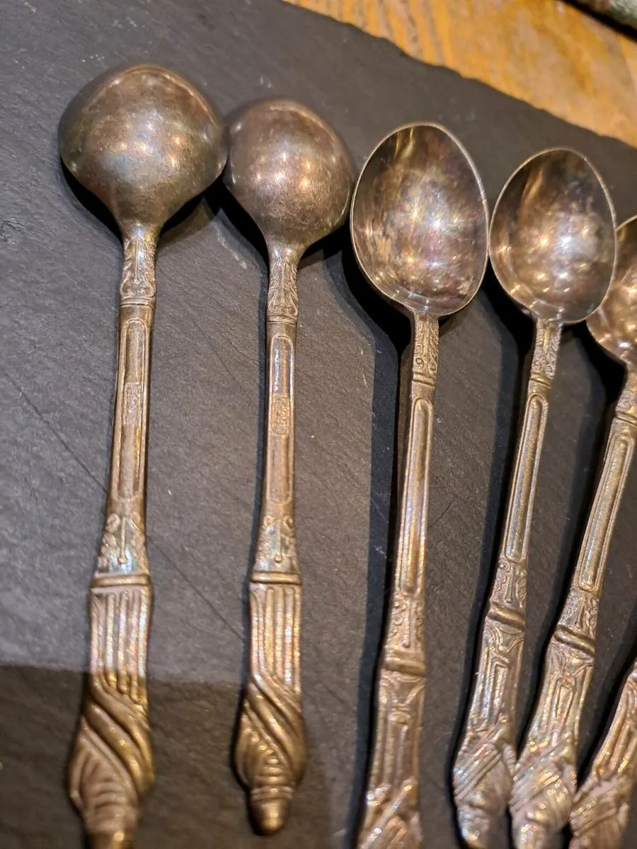 Vintage 1920s Art Deco EPNS Teaspoons - Image 3