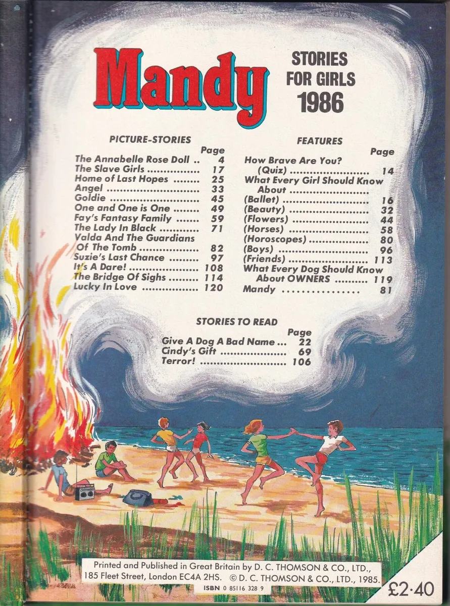 MANDY ANNUAL 1986 DC THOMSON UK HARD BACK BOOK - Image 4