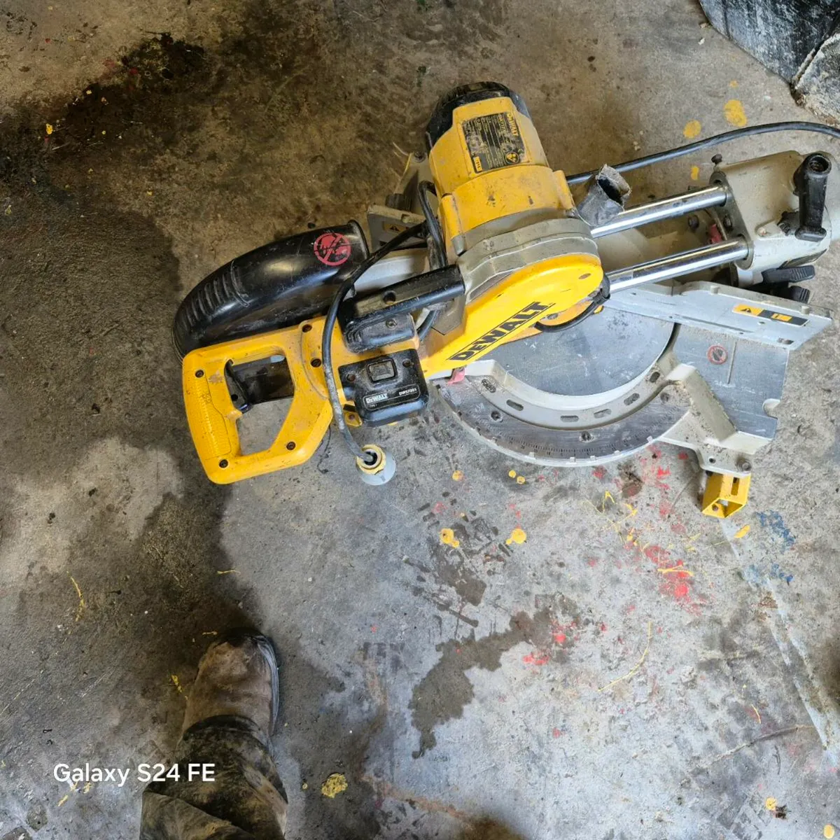 2 Dewalt chop saws - Image 1