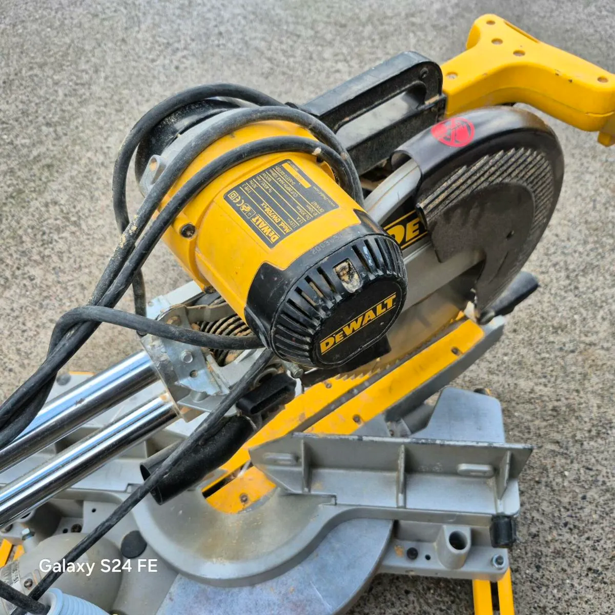 2 Dewalt chop saws - Image 3