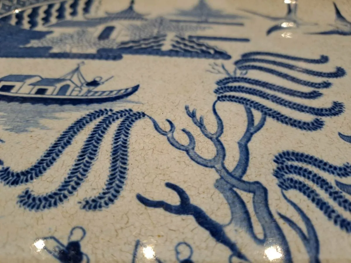 1860s Large Victorian Ironstone Platter - Image 3