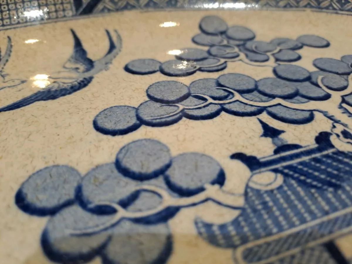 1860s Large Victorian Ironstone Platter - Image 4