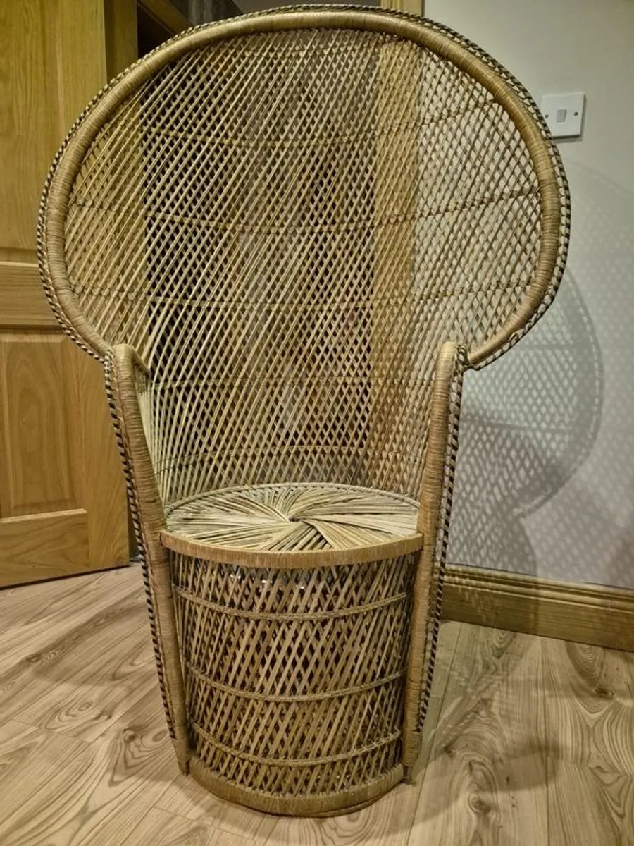 Vintage Peacock Chair - Image 1