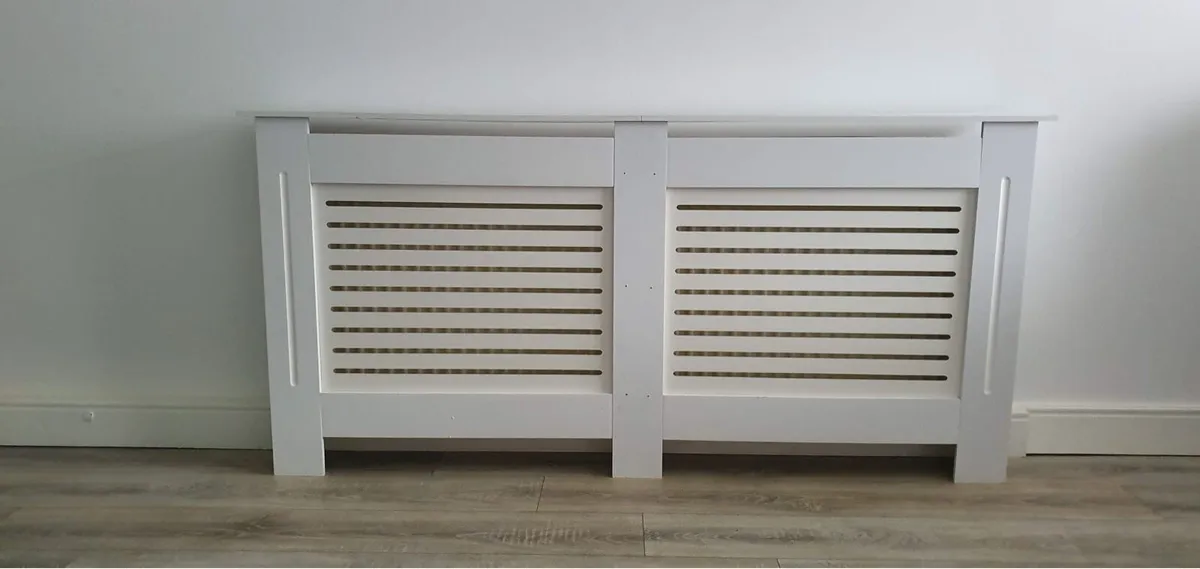WHITE RADIATOR COVER