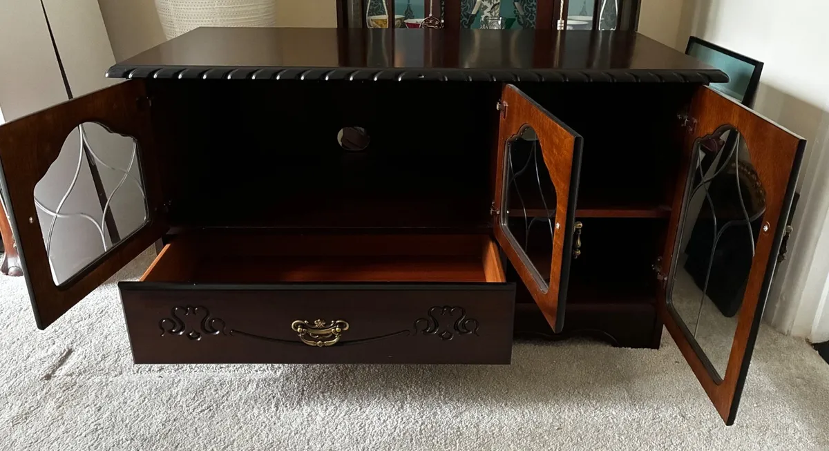 Furniture-immaculate Rossmore Mahogany TV unit - Image 2