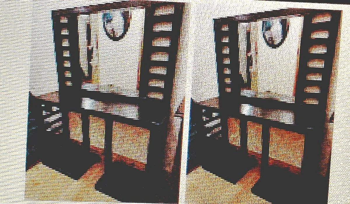 Heavy Solid Mahogany Console Table Mirror... - Image 2