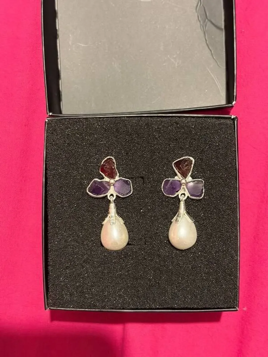 925 sterling silver earrings - Image 4