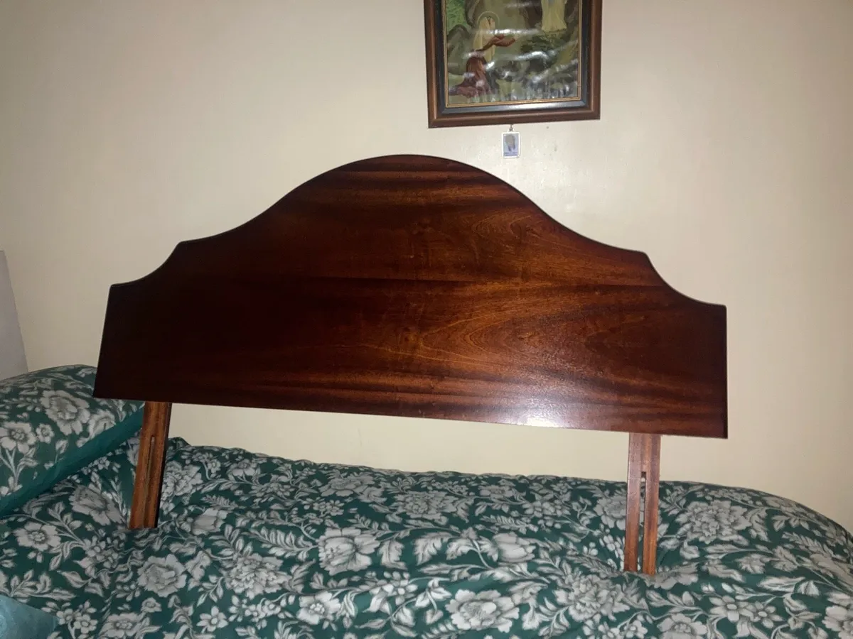 Mahogany headboard for double bed.