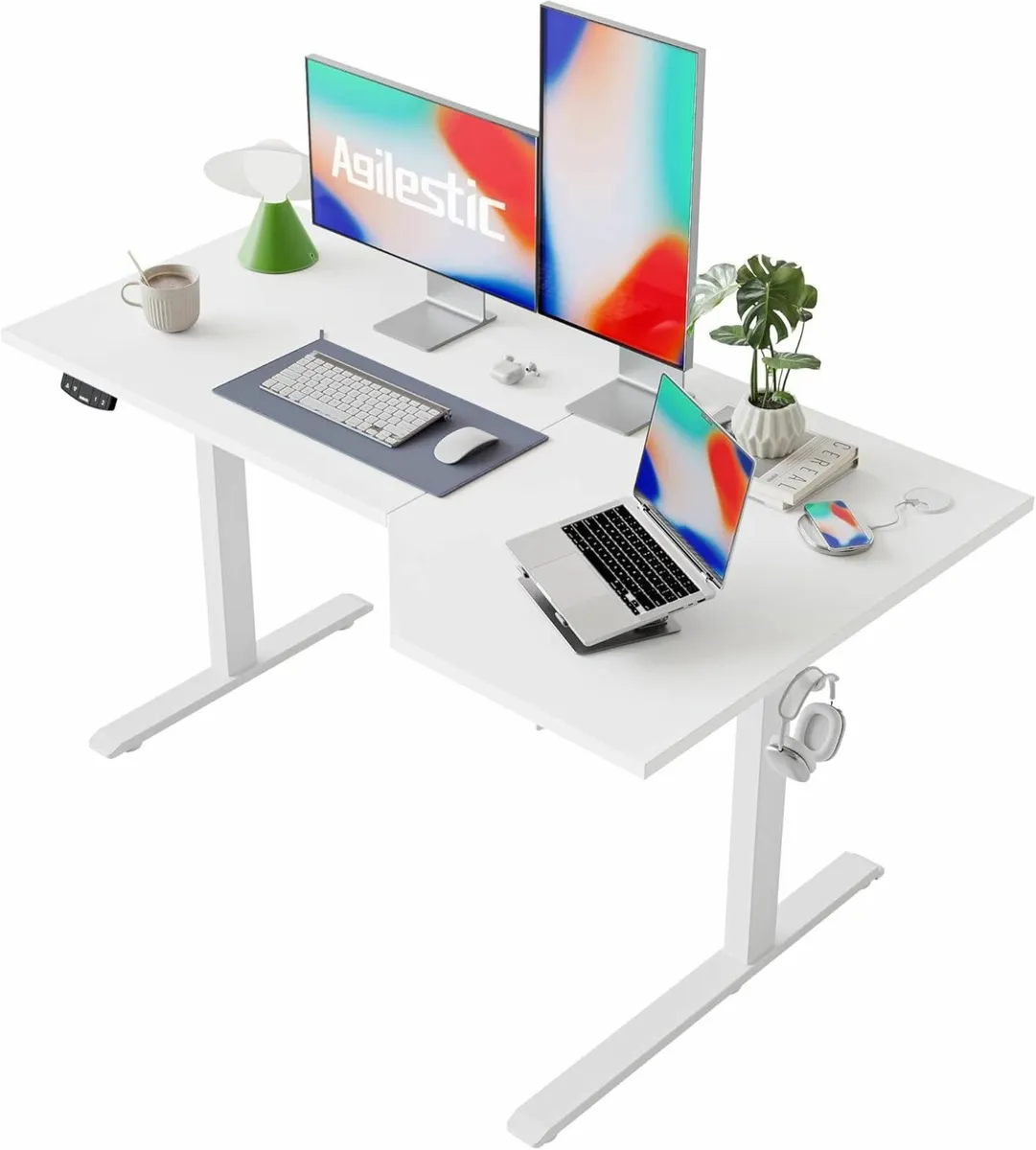L-Shaped Electric Standing Desk 150cm Height - Image 1
