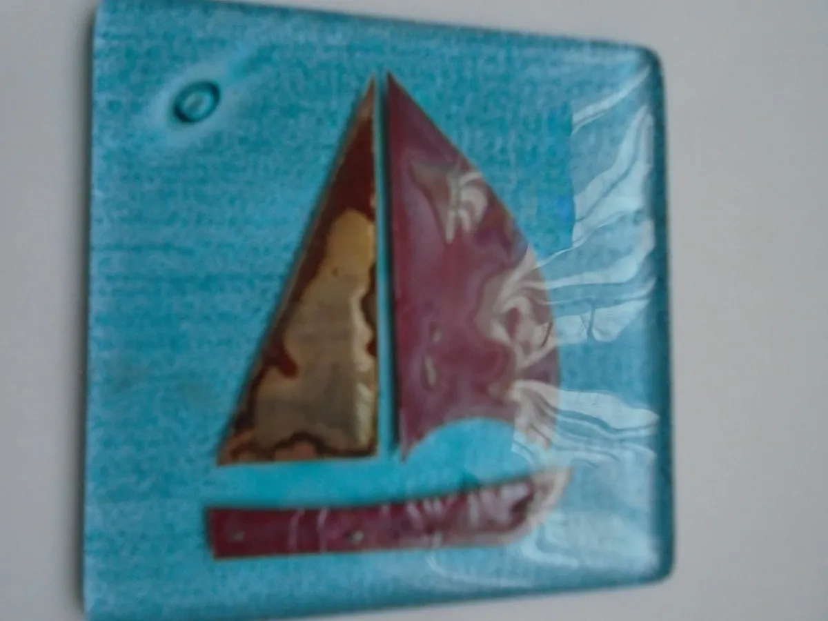 Fused glass coaster.Home decor.Gift - Image 2