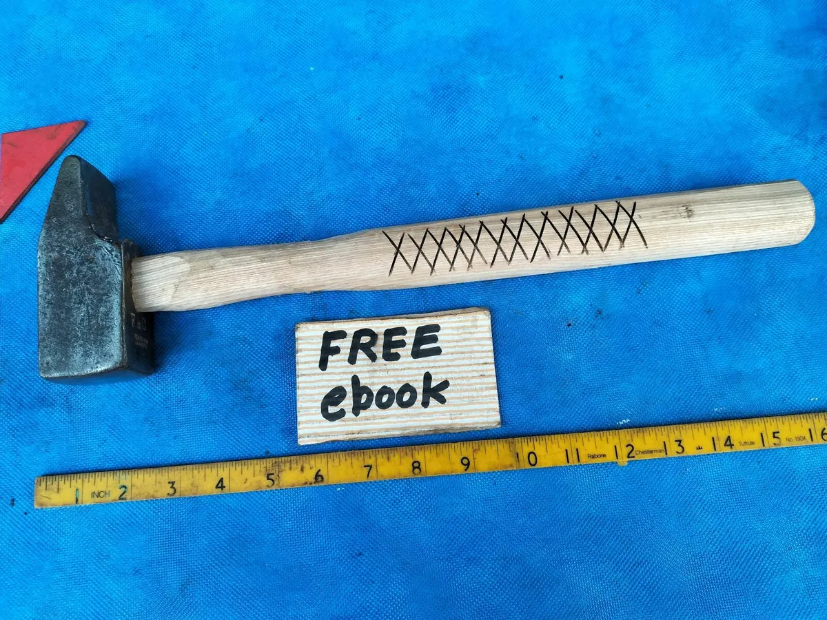 Blacksmiths 2lb Cross pein Hammer - Image 1