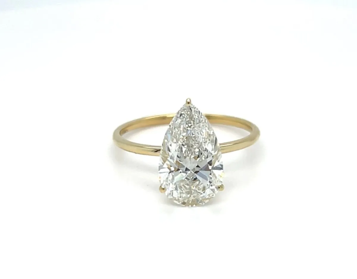 14 k gold / diamond ring 3.07 carat - Image 1