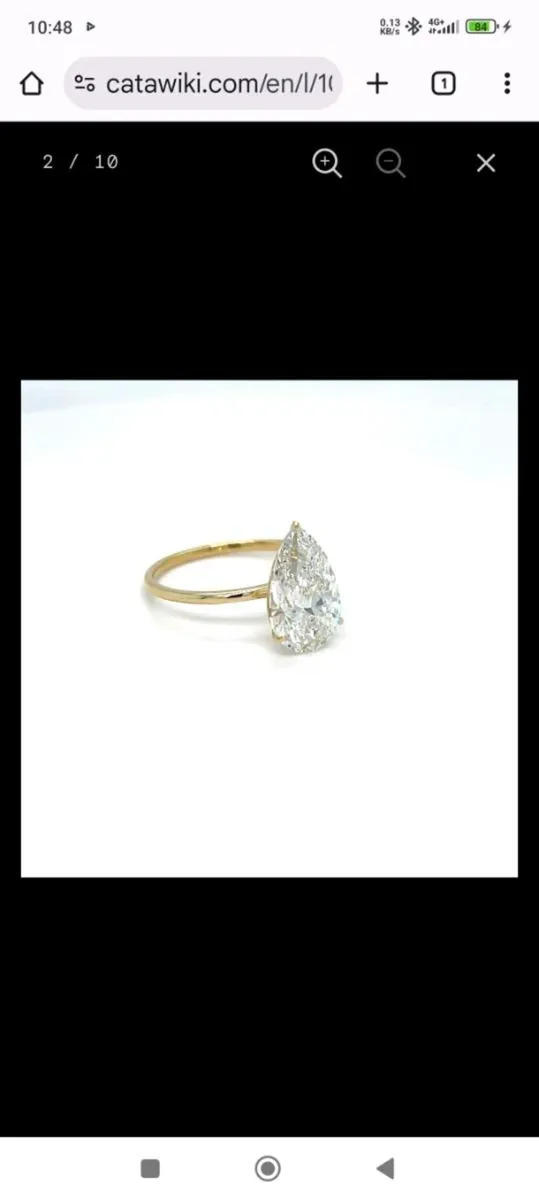 14 k gold / diamond ring 3.07 carat - Image 2