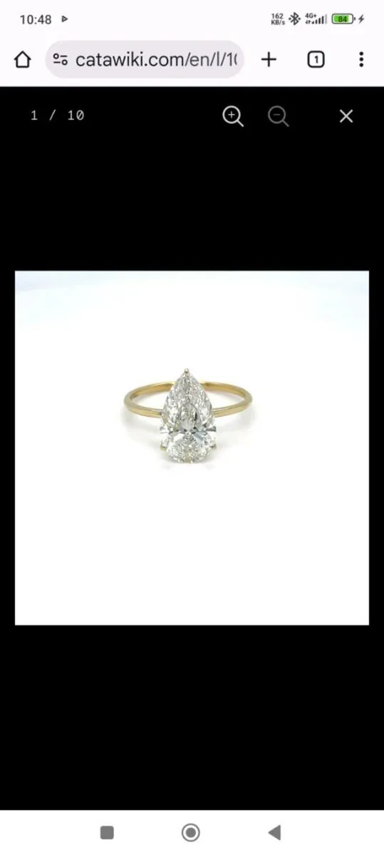14 k gold / diamond ring 3.07 carat - Image 3