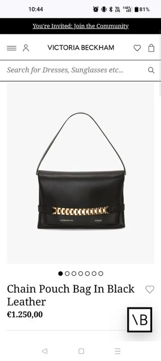 Victoria Beckham Chain Pouch Leather Bag - Image 1