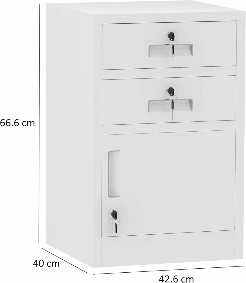 Metal Storage Cabinet with Locking Door and 2 - Image 3