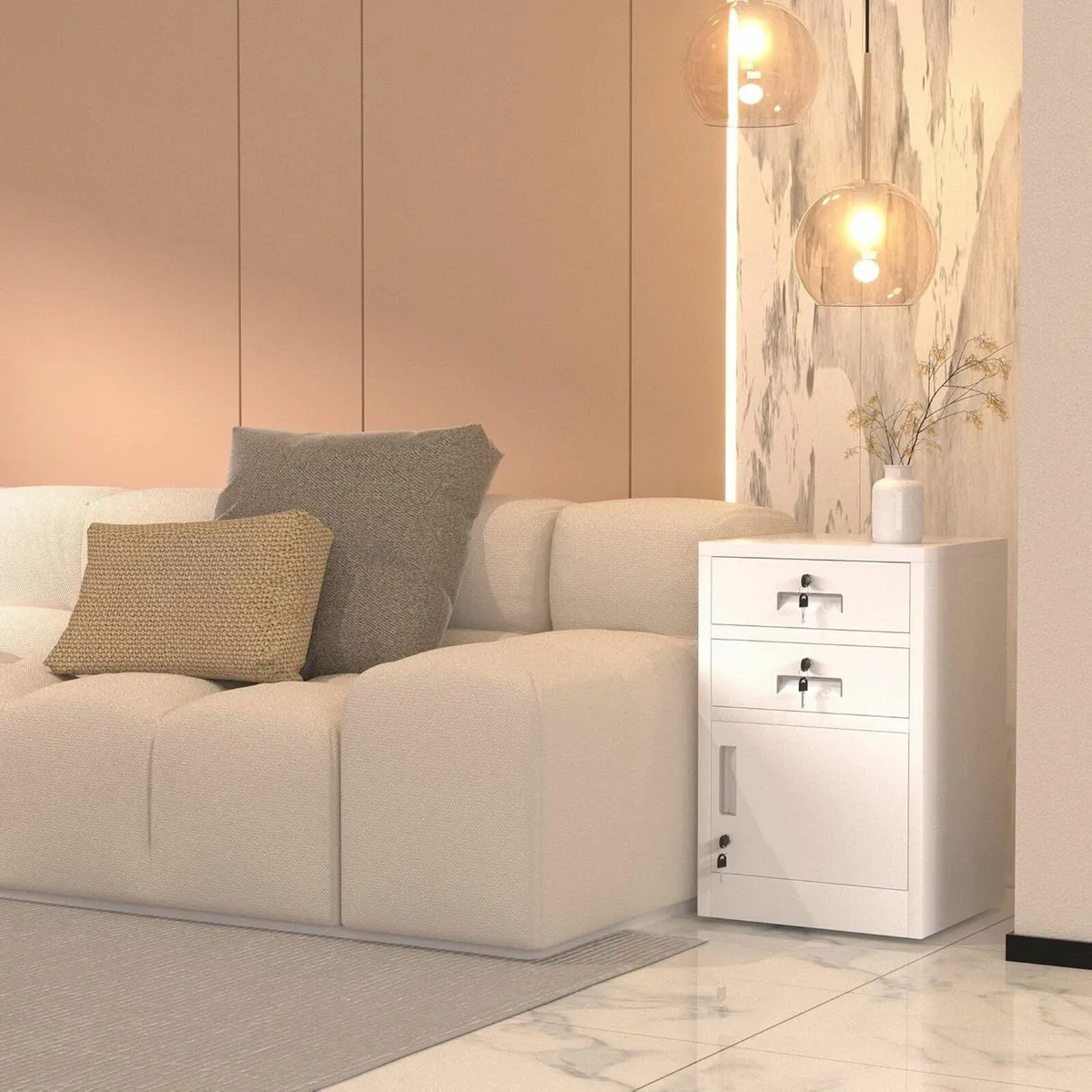 Metal Storage Cabinet with Locking Door and 2 - Image 4