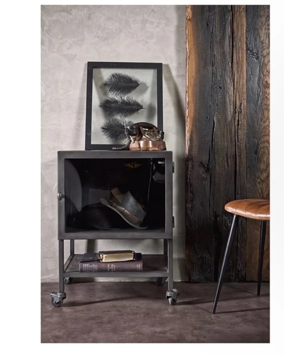Industrial-Style Metal Cabinet - Image 4