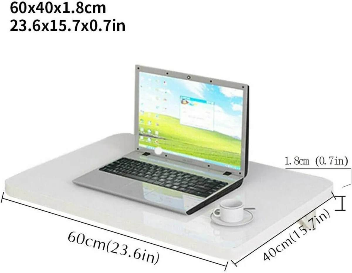 Wall Mounted Table Folding Desk 60x40 cm Large - Image 2