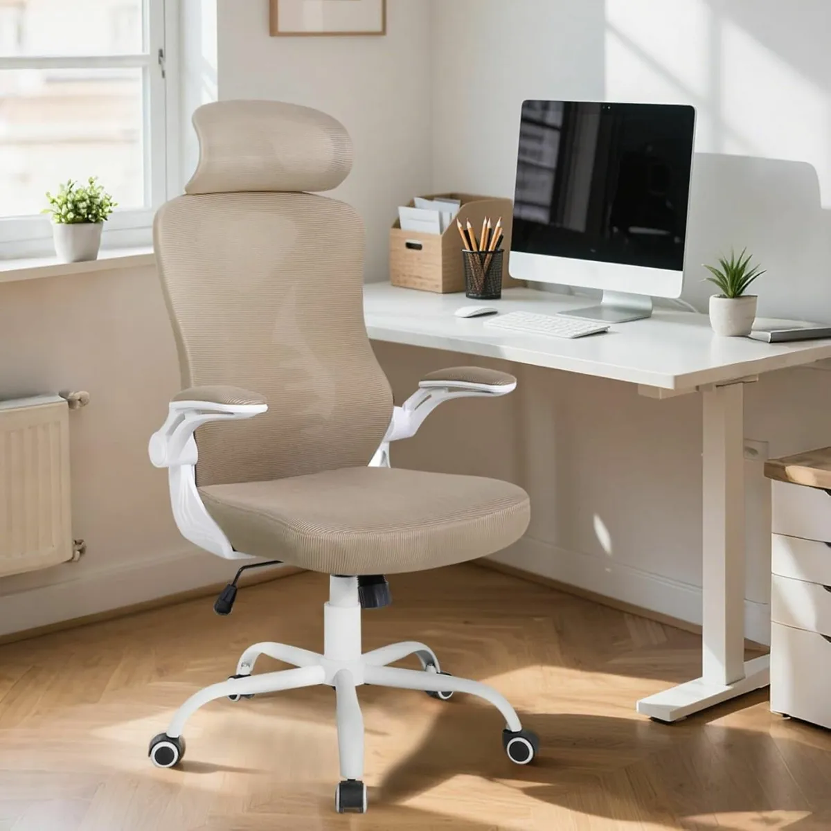 Ergonomic Office Chair Computer Desk with High - Image 4
