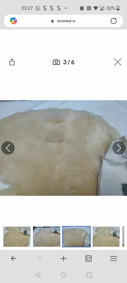 Mamas & Papas Luxury Sheepskin Pushchair Liner, Na - Image 3
