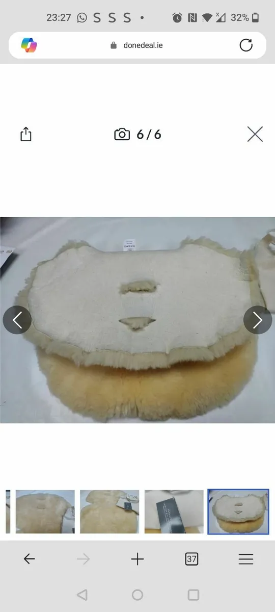 Mamas & Papas Luxury Sheepskin Pushchair Liner, Na - Image 4