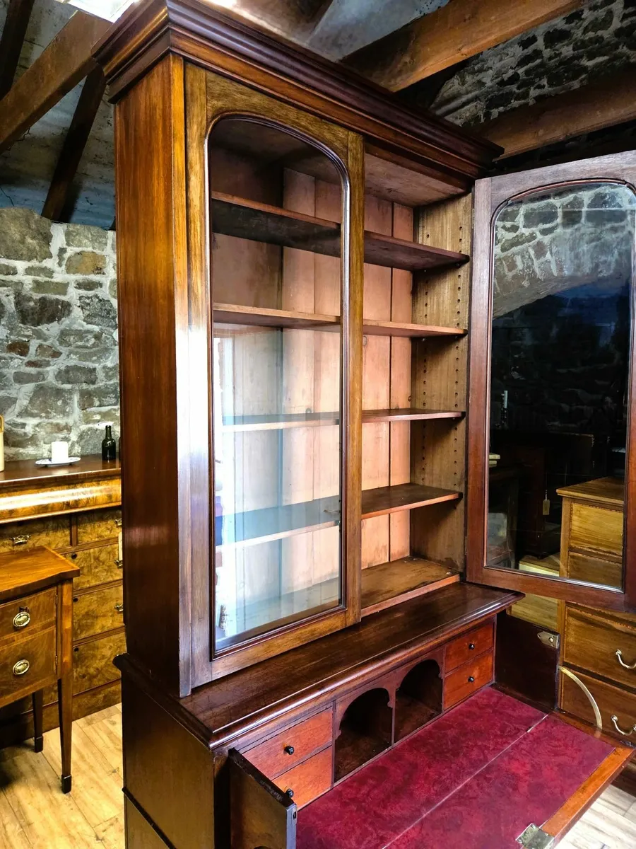 Large Victorian Secretaire Bookcase- Circa1870 - Image 2
