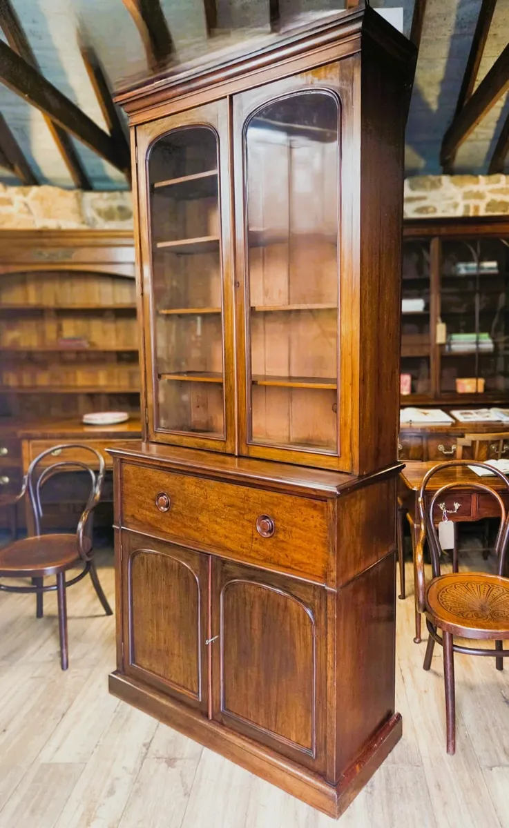 Large Victorian Secretaire Bookcase- Circa1870 - Image 4